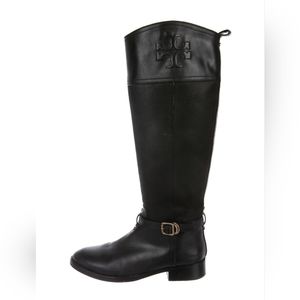 Tory Burch Black Knee High Boots